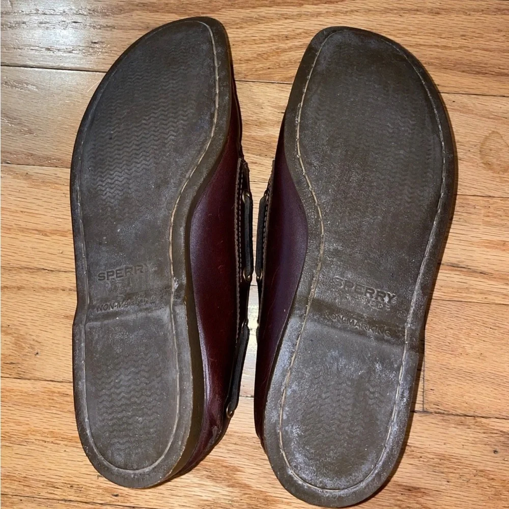 Sperry Top-Sider Dark Brown Leather Boat Shoe size 11 0195214 Amaretto